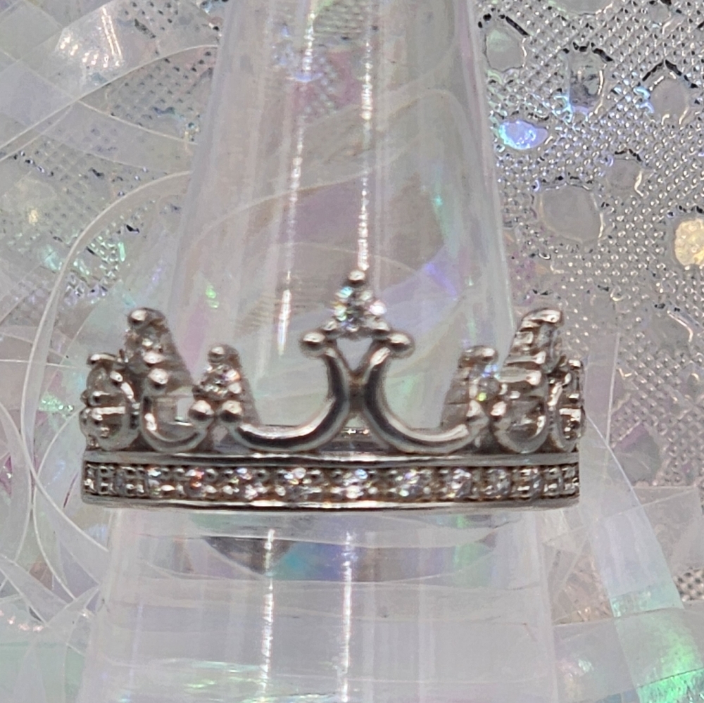 New .925 SS Crown Ring